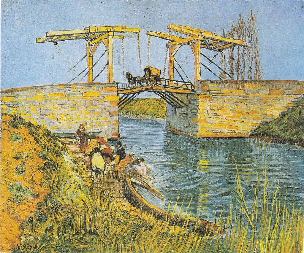 103-Vincent van Gogh-Il ponte di Langlois ad Arles con le donne che si lavano, 1888 - Kröller-Müller Museum, Otterlo  